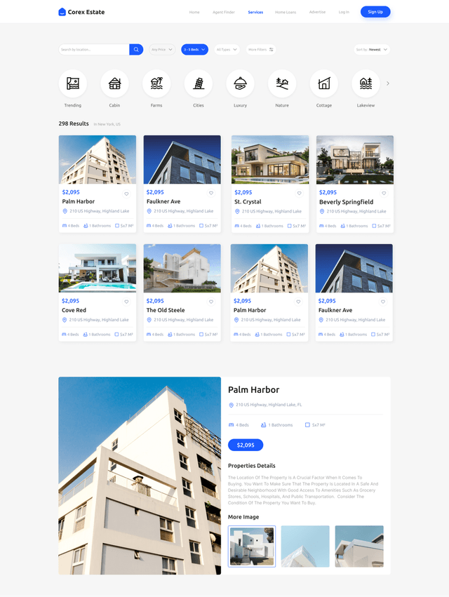 Corex Estate Search
